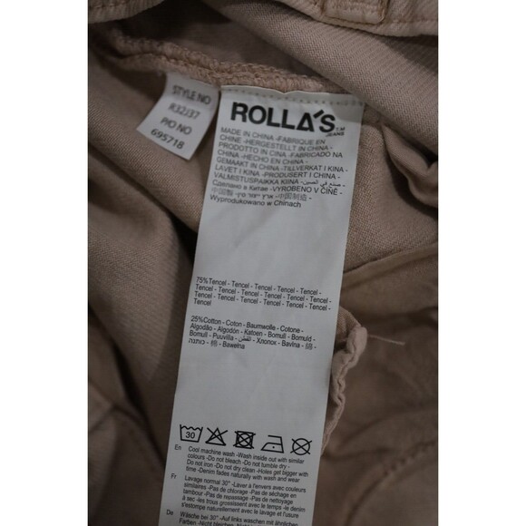 Rolla's Heidi High Rise Loose Straight Pink Jeans Womens Size 29 Barbie Denim - Picture 7 of 11